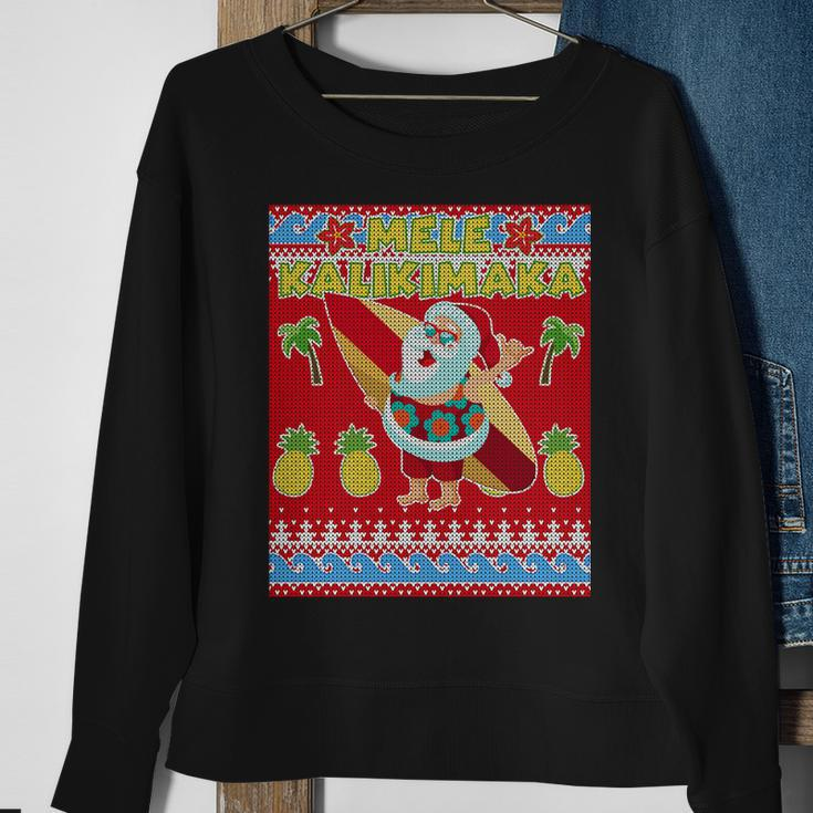 Mele Kalikimaka Santa Ugly Christmas V2 Sweatshirt Gifts for Old Women