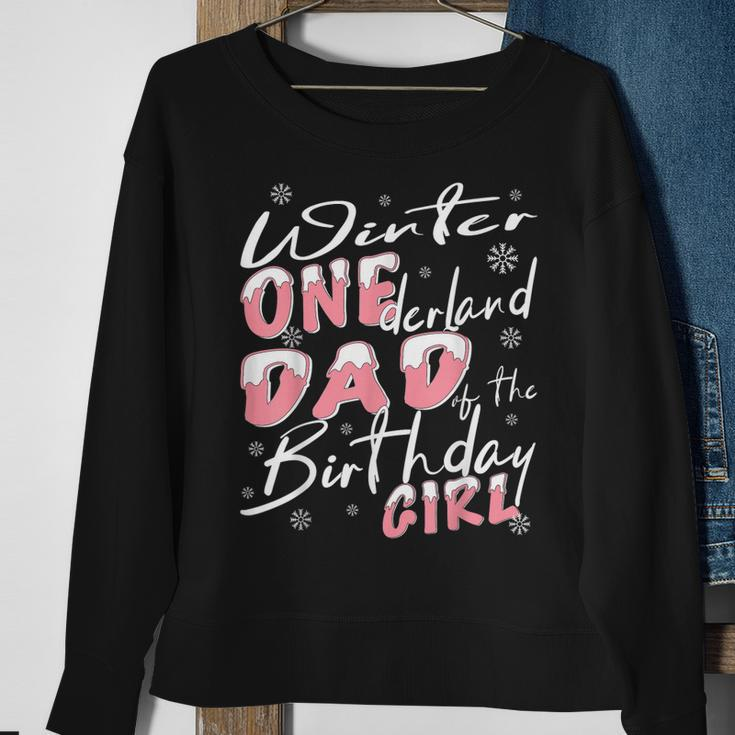 Mens Winter Onederland Dad Of Birthday Girl 1St Birthday Theme Sweatshirt Gifts for Old Women