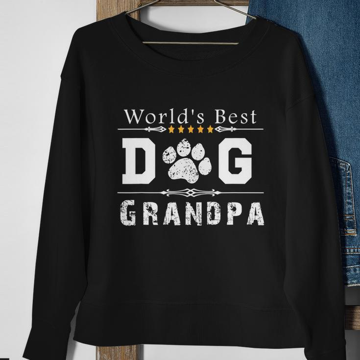 Mens Worlds Best Dog Grandpa Sweatshirt Gifts for Old Women