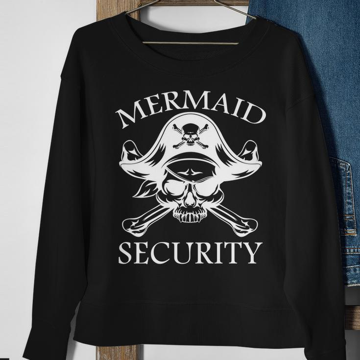 Mermaid Security Pirate Skull Sweatshirt Gifts for Old Women