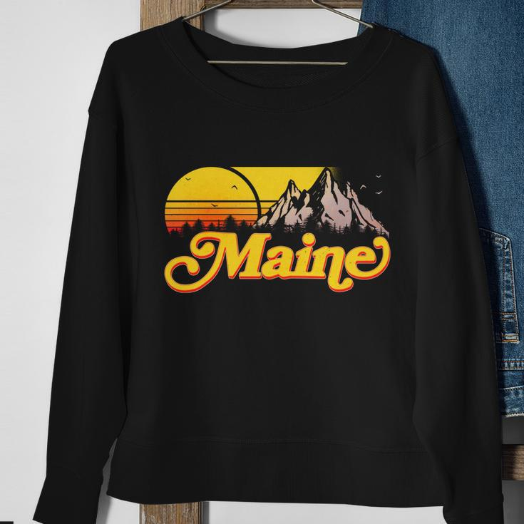 Mountains In Maine Sweatshirt Gifts for Old Women