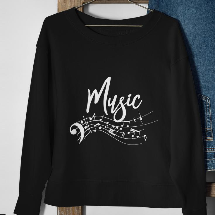 Music Notes V2 Sweatshirt Gifts for Old Women
