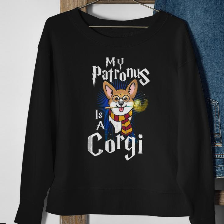 My Patronus Is Corgi Corgi Gifts For Corgi Lovers Corgis Sweatshirt Gifts for Old Women