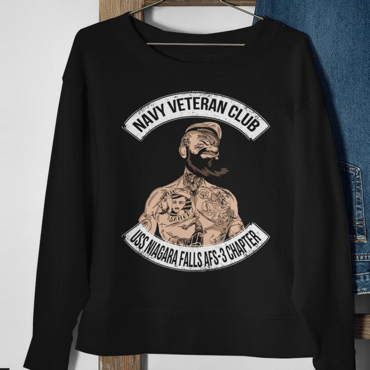 Navy Uss Niagara Falls Afs Sweatshirt Gifts for Old Women