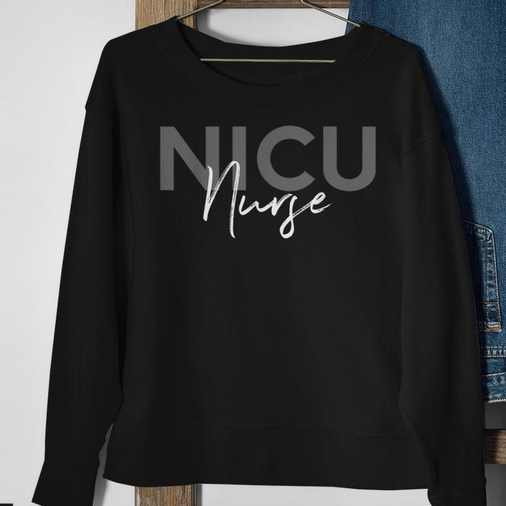 Neonatal Nicu Nurse Labor Intensive Care Unit Sweatshirt Gifts for Old Women