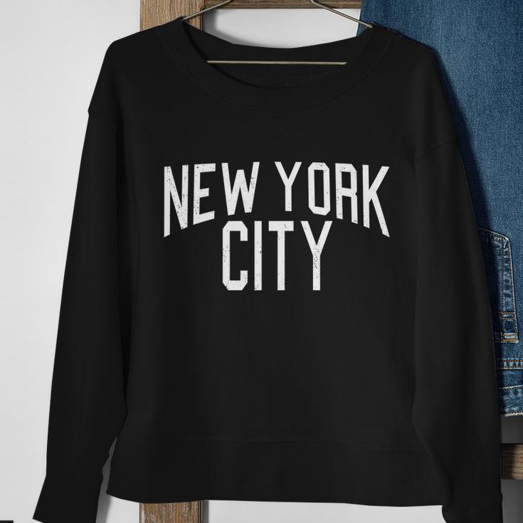 New York City Simple Logo Sweatshirt Gifts for Old Women