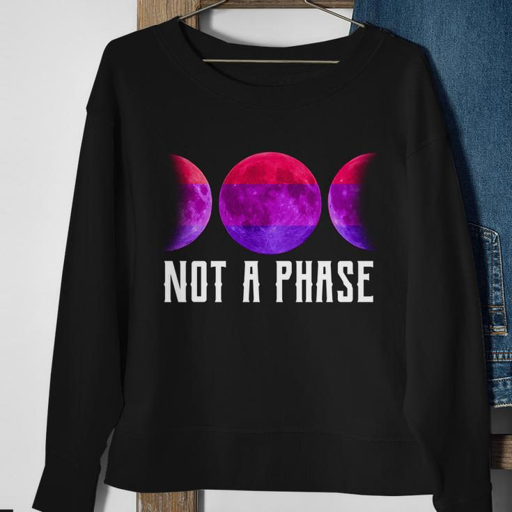Not A Phase Bi Pride Bisexual Sweatshirt Gifts for Old Women