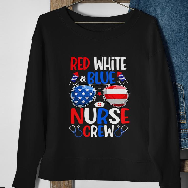 Nurse Crew Sunglasses For 4Th Of July Sweatshirt Gifts for Old Women