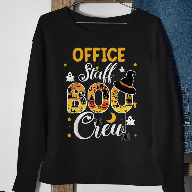 Office Staff Boo Crew Funny Halloween Matching Costume Sweatshirt Gifts for Old Women