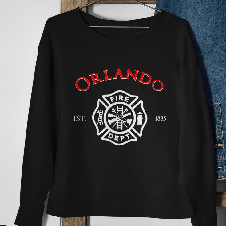 Orlando Florida Fire Rescue Department Firefighter Duty Sweatshirt Gifts for Old Women