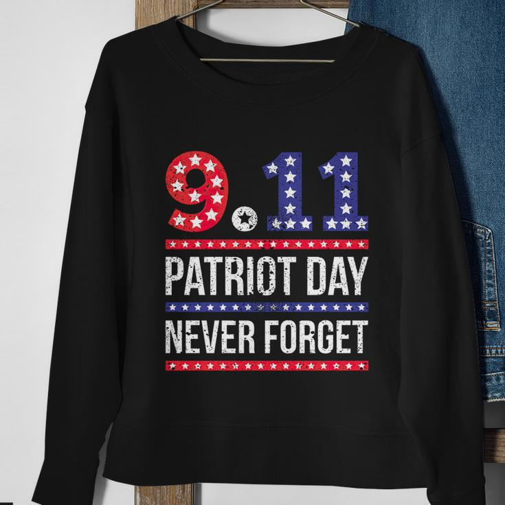 Patriot Day 911 We Will Never Forget Tshirtnever September 11Th Anniversary V2 Sweatshirt Gifts for Old Women