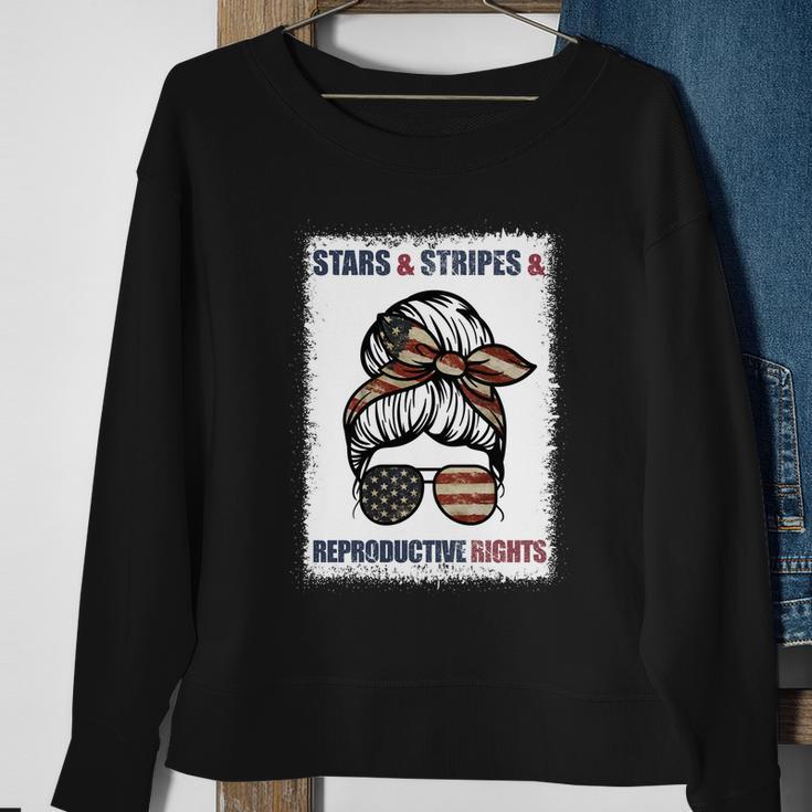 Patriotic 4Th Of July Stars Stripes And Reproductive Rights Funny Gift Sweatshirt Gifts for Old Women