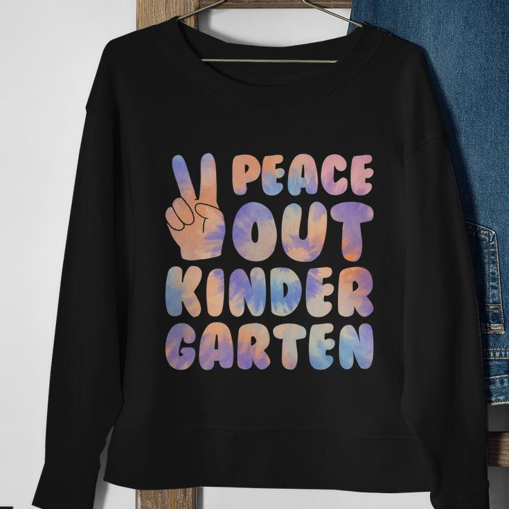 Peace Out Kindergarten Grade 2022 Happy Last Day Of School Cool Gift Sweatshirt Gifts for Old Women