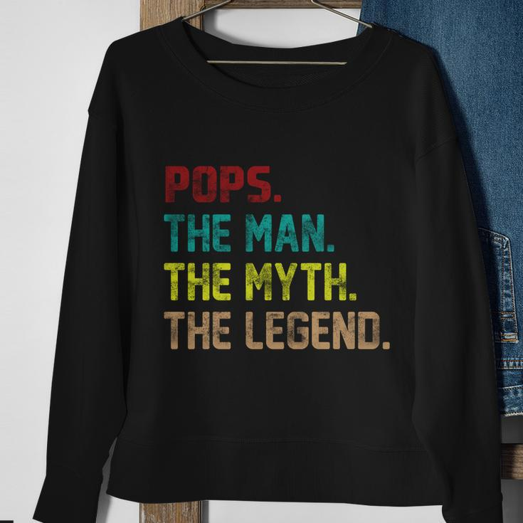 Pops The Man The Myth The Legend Funny Grandpa Tshirt Sweatshirt Gifts for Old Women