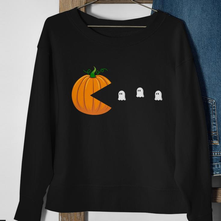 Pumpkin Ghost Boo Halloween Quote Sweatshirt Gifts for Old Women
