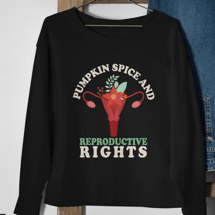 Pumpkin Spice Reproductive Rights Fall Feminist Pro Choice Cute Gift Sweatshirt Gifts for Old Women