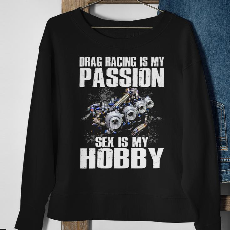 Racing Is My Passion Sweatshirt Gifts for Old Women