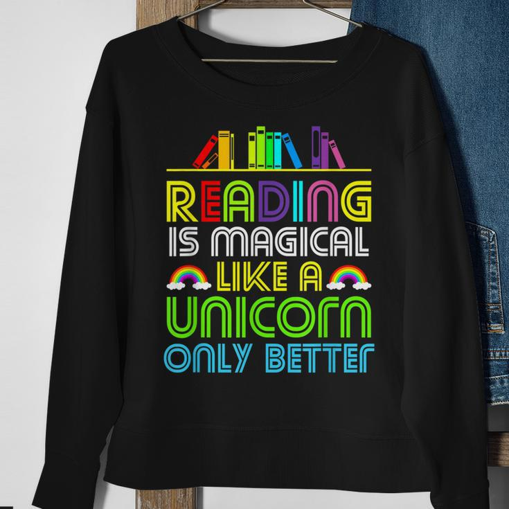 Reading Magical UnicornGifts For Men Women Kids Sweatshirt Gifts for Old Women