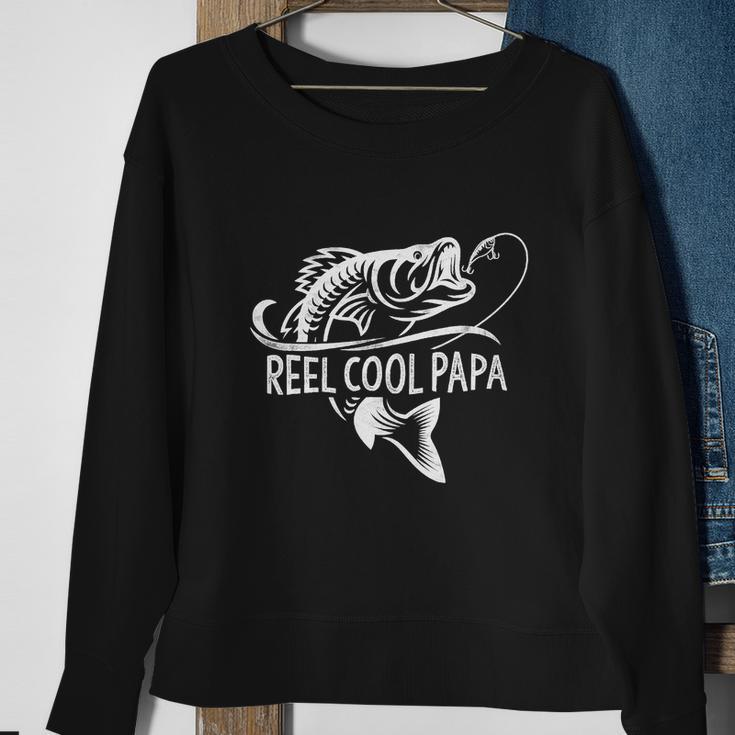 Reel Cool Papa Fishing Dad Funny Fisherman Sweatshirt Gifts for Old Women