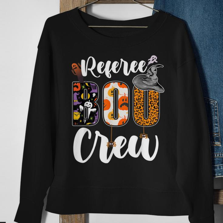 Referee Boo Crew Ghost Funny Referee Halloween Matching Sweatshirt Gifts for Old Women