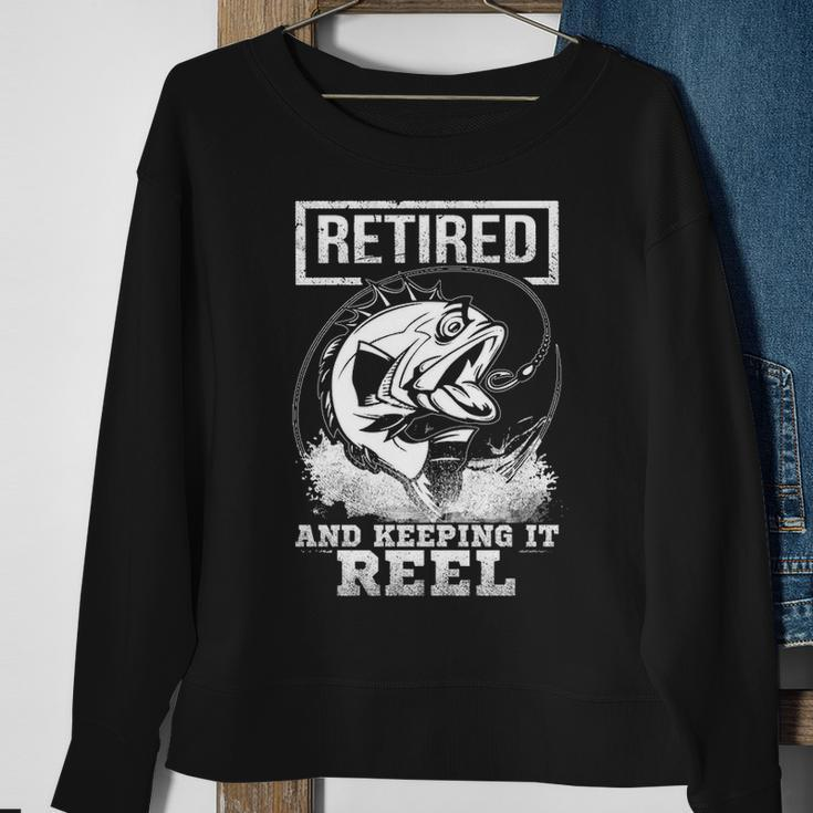 Retired And Keeping It Reel Sweatshirt Gifts for Old Women