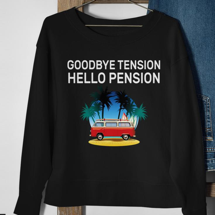 Retired Goodbye Tension Hello Pension Vacation Tshirt Sweatshirt Gifts for Old Women