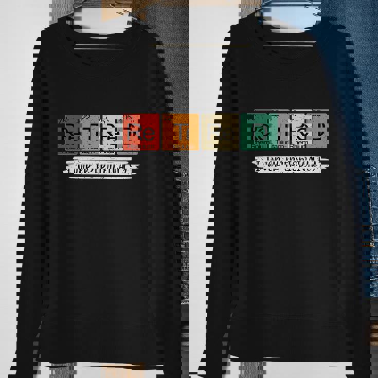 Retirement Periodic Table Retired Teacher Periodic Table Elements Graphic Design Printed Casual Daily Basic Sweatshirt Gifts for Old Women Retirement Periodic Table Retired Teacher Periodic Table Elements Graphic Design Printed Casual Daily Basic Sweatshirt Gifts for Old Women