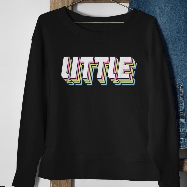 Retro Big Reveal Sorority Little Sister Big Little Week Sweatshirt Gifts for Old Women