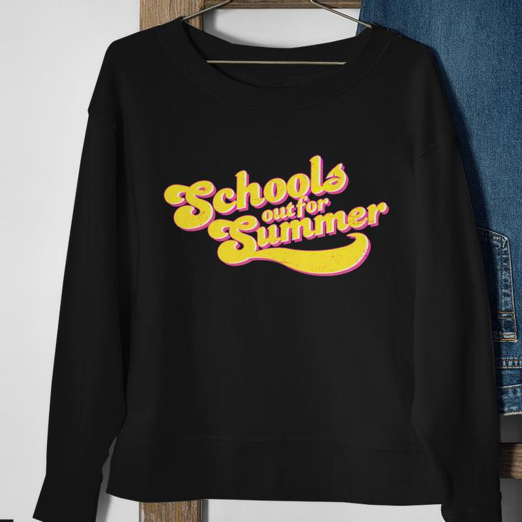 Retro Schools Out For Summer Sweatshirt Gifts for Old Women