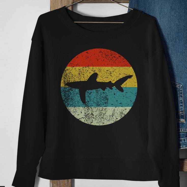 Retro Vintage Oceanic Whitetip Shark Sweatshirt Gifts for Old Women