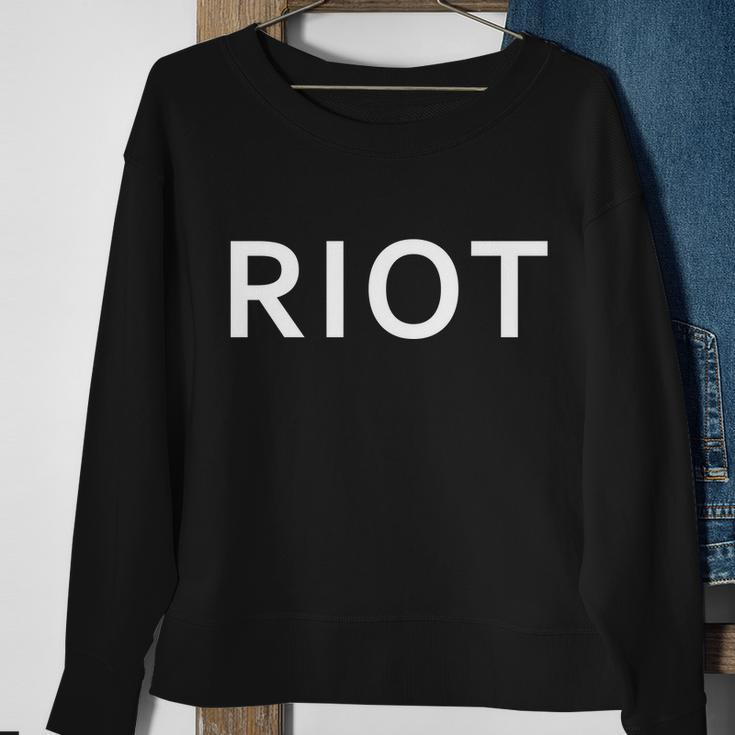 Riot Funny Vintage Classic Logo Tshirt Sweatshirt Gifts for Old Women