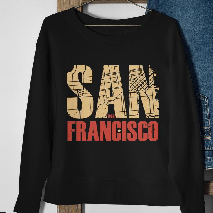 San Francisco Vintage Emblem Sweatshirt Gifts for Old Women