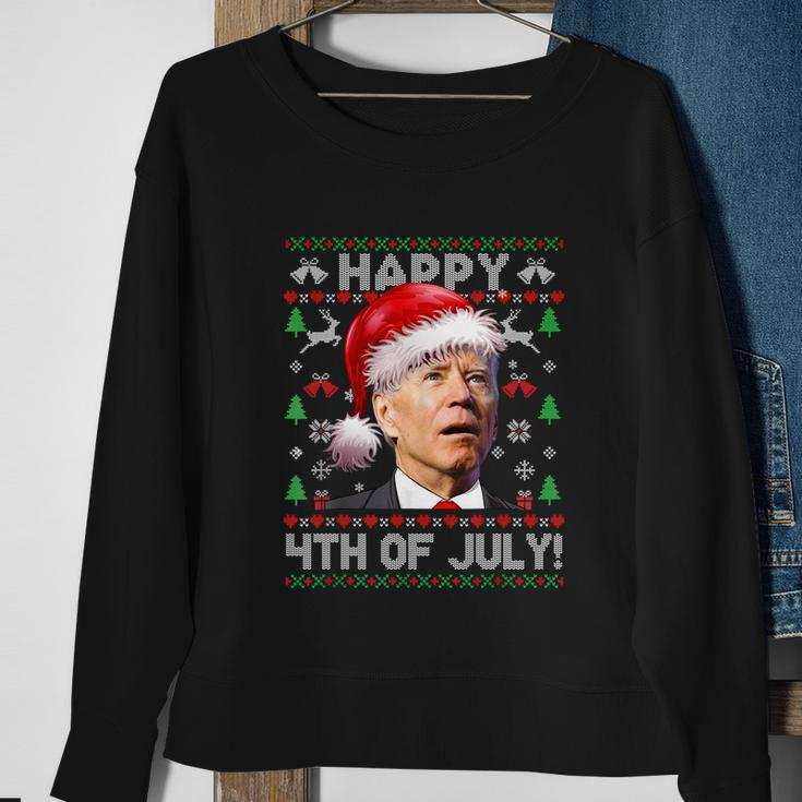 Santa Joe Biden Happy 4Th Of July Ugly Christmas Sweater Sweatshirt Gifts for Old Women