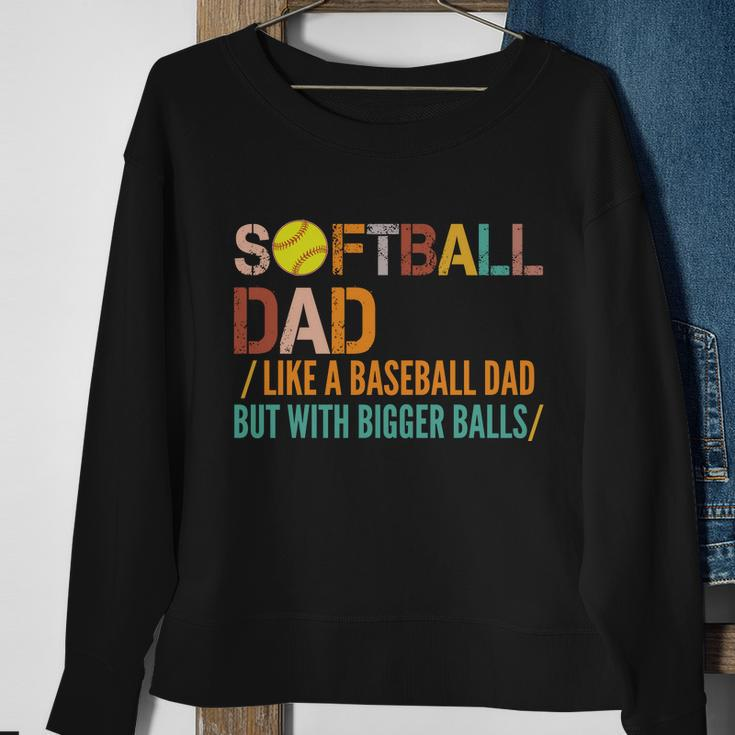Softball Dad Like A Baseball Dad Vintage Tshirt Sweatshirt Gifts for Old Women