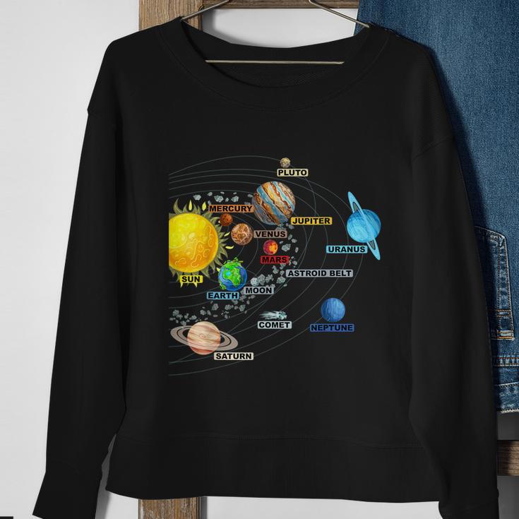 Solar System Planets Astronomy Space Science Girls Boys Tshirt Sweatshirt Gifts for Old Women