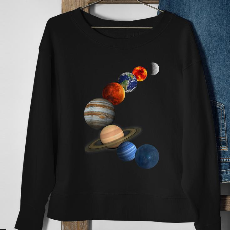 Solar System The Planets In Our Galaxy Sweatshirt Gifts for Old Women
