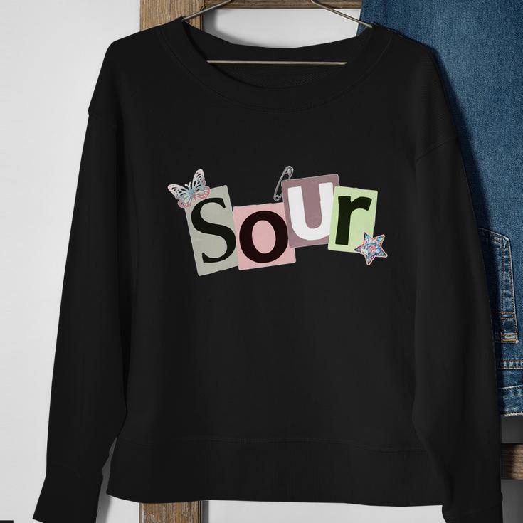 Sour Floral Logo Sweatshirt Gifts for Old Women