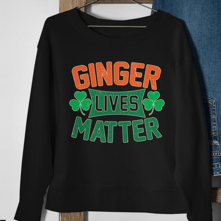 St Patricks Day - Ginger Lives Matter Sweatshirt Gifts for Old Women