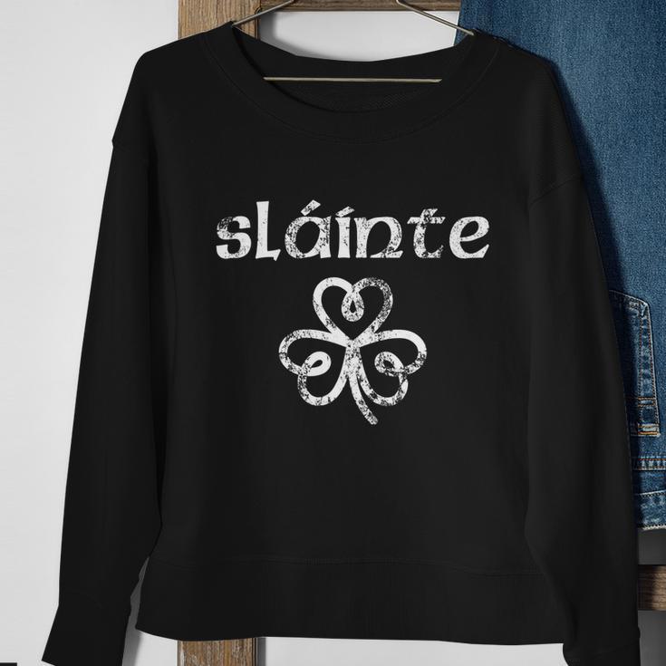 St Patricks Day Slainte Funny St Patricks Day Tshirt Sweatshirt Gifts for Old Women