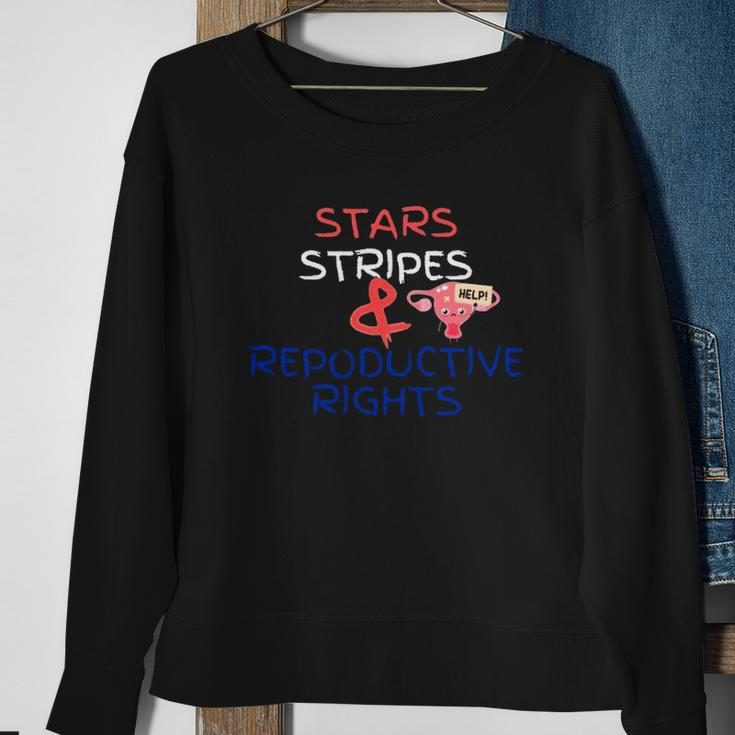 Stars Stripes And Reproductive Rights Roe V Wade Overturn Fight For Women&8217S Rights Sweatshirt Gifts for Old Women