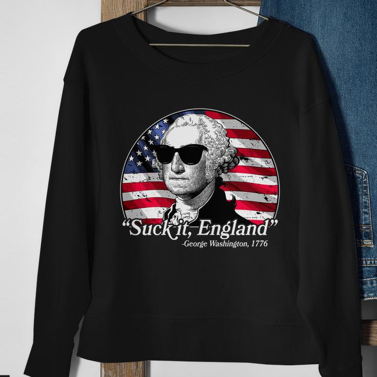 Suck It England George Washington 1776 Tshirt Sweatshirt Gifts for Old Women