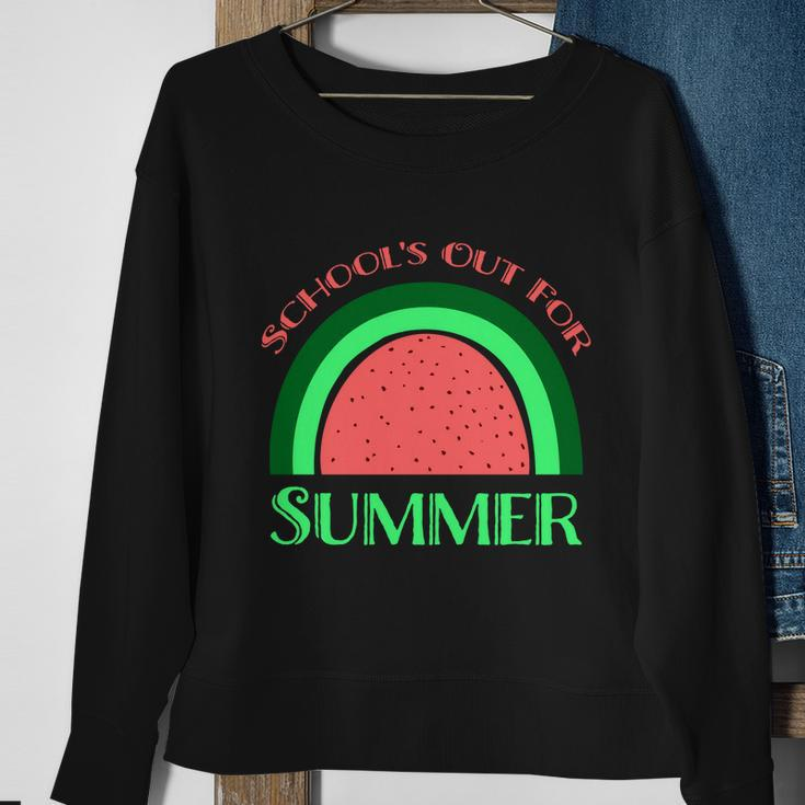Summer Break 2022 Retro Summer Break Schools Out For Summer Gift Sweatshirt Gifts for Old Women