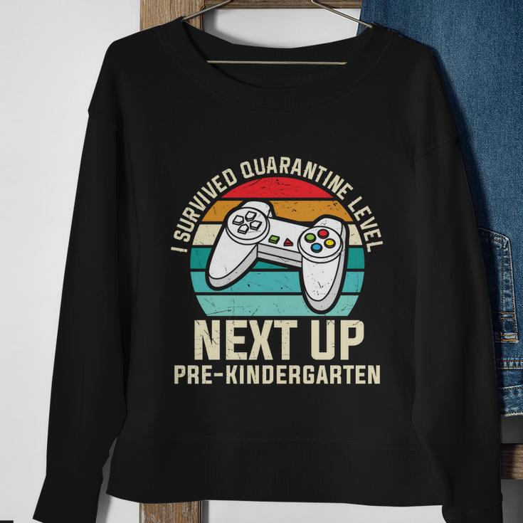 Survived Quarantine Next Up Prek Boy Back To School Sweatshirt Gifts for Old Women