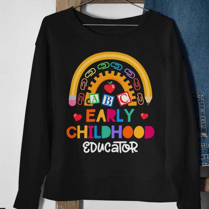 Teacher Early Childhood Educator Preschool Head Start Crew Sweatshirt Gifts for Old Women
