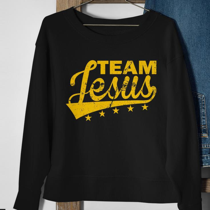 Team Jesus Vintage Christian Tshirt Sweatshirt Gifts for Old Women