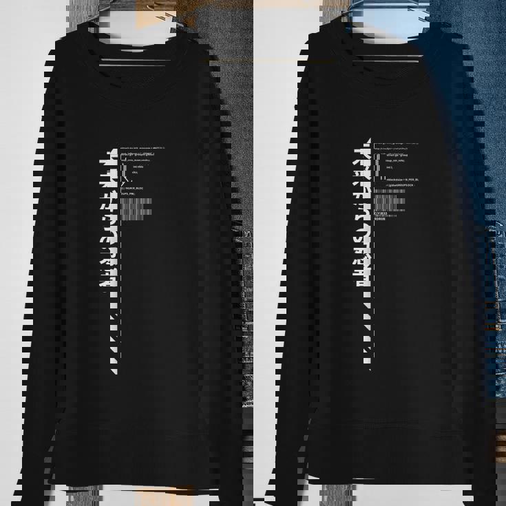 Techwear Goth Ninja Hidden Code Sweatshirt Gifts for Old Women