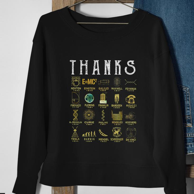 Thanks To Science Scientist Tshirt Tshirt Sweatshirt Gifts for Old Women