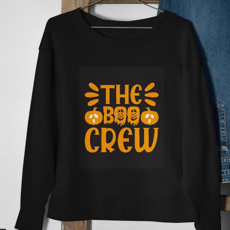 The Boo Crew Funny Halloween Quote Sweatshirt Gifts for Old Women