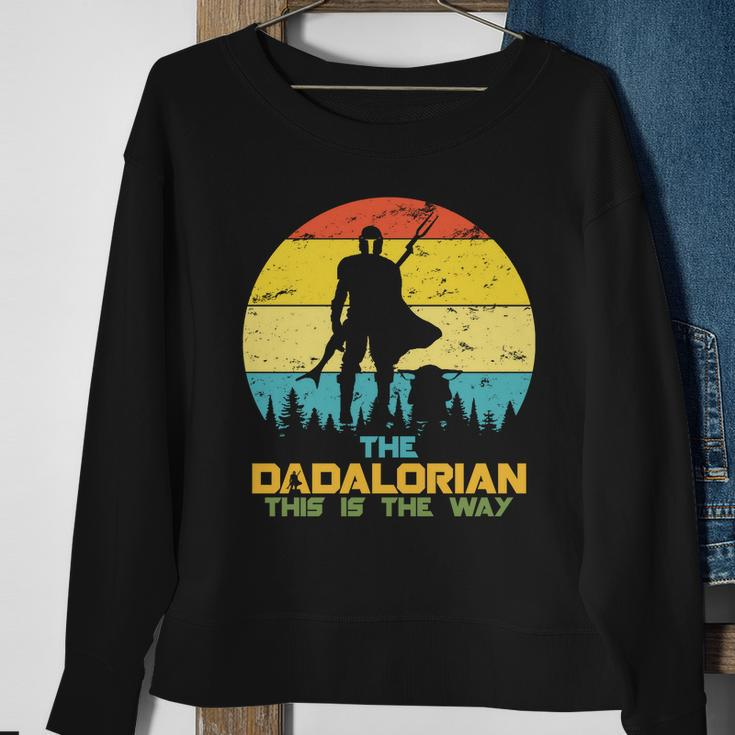 The Dadalorian This Is The Way Funny Dad Movie Spoof Sweatshirt Gifts for Old Women