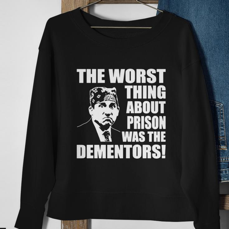 The Worst Thing About Prison Was The Dementors Funny Sweatshirt Gifts for Old Women